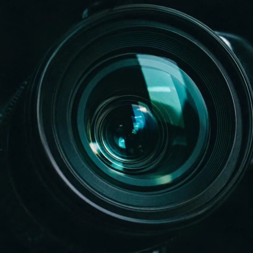 Close-up of a camera lens